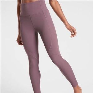 NWT Athleta Rise Up Rib 7/8 Tight in Powervita MT